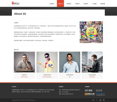 天津網站開發_廣告官網網站搭建欣賞!